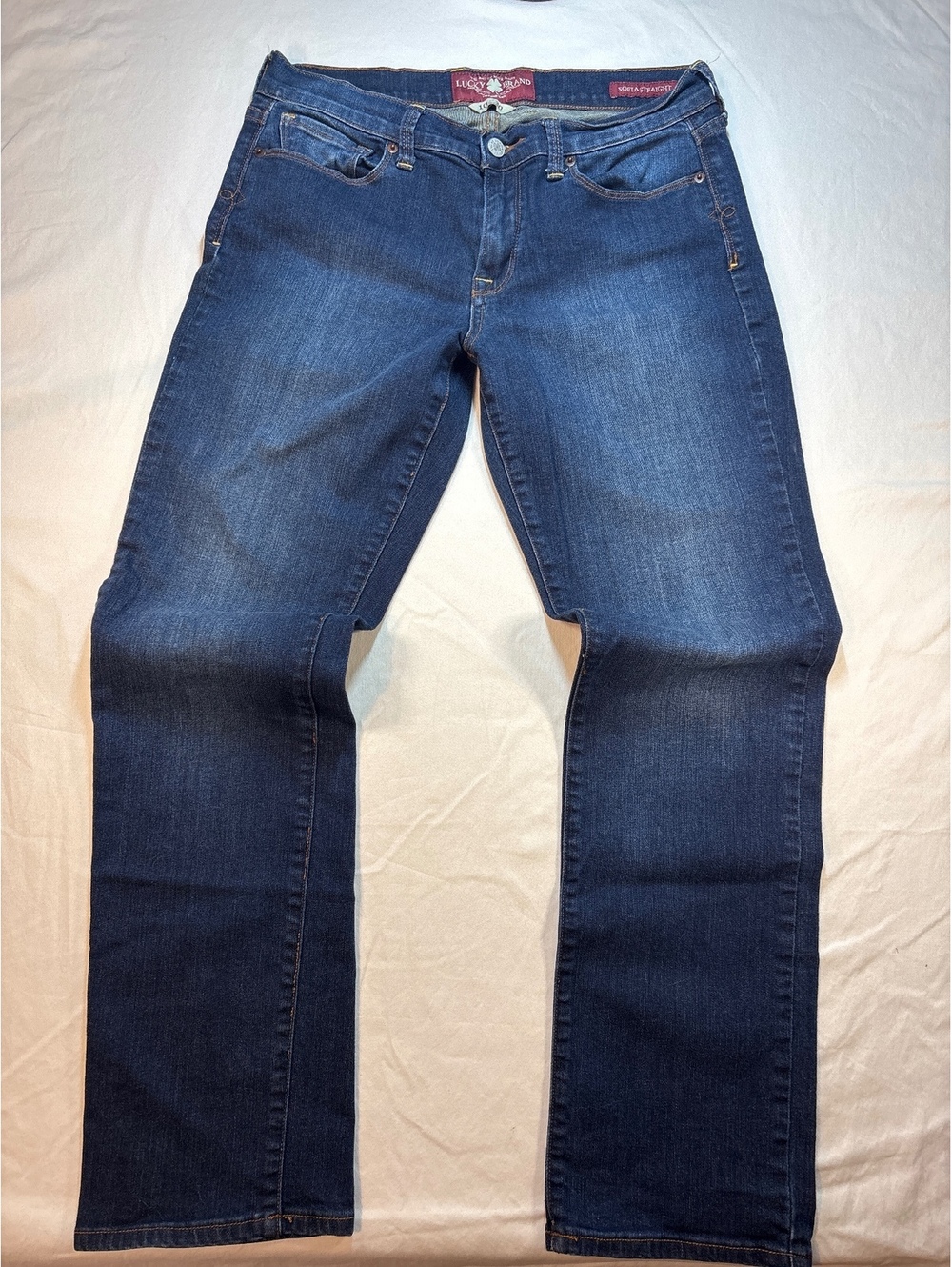 Lucky Brand Sofia Women’s Western Jeans Washed Denim Size 10/30